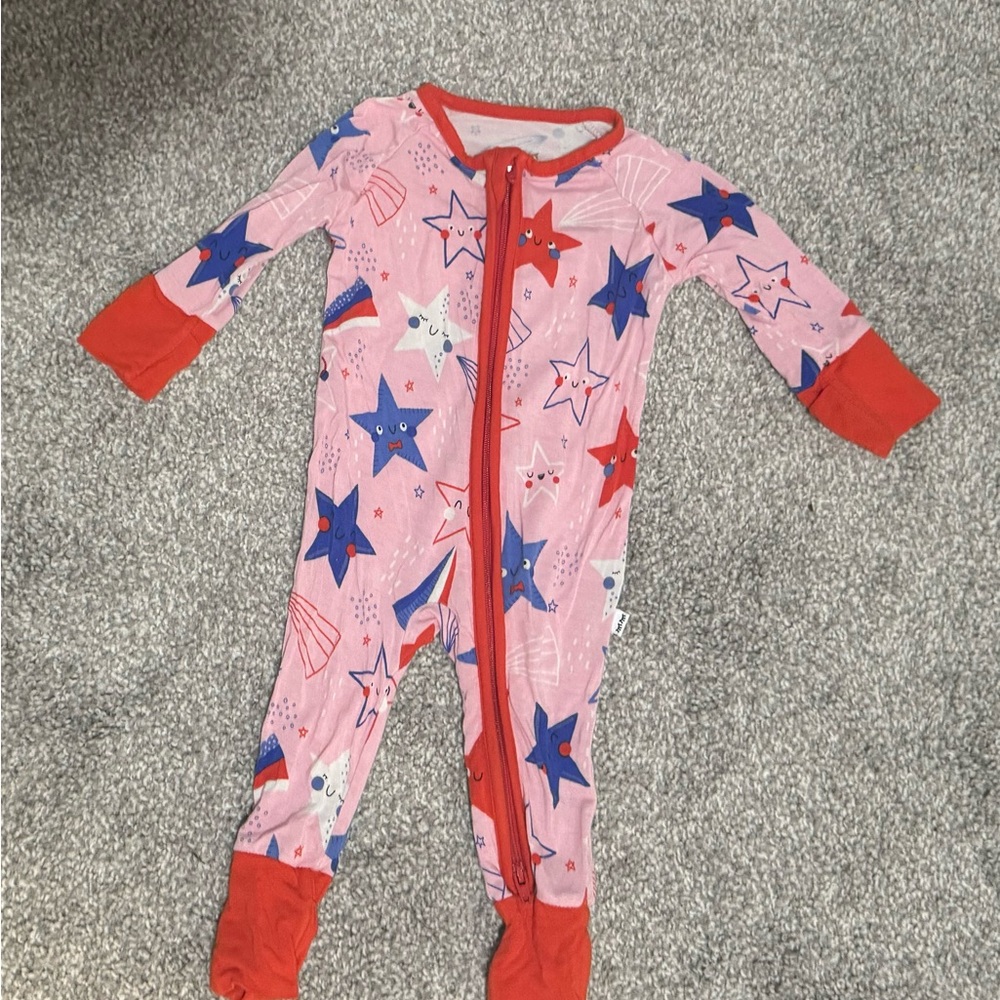 Little Sleepies Stars and Stripe Zippy